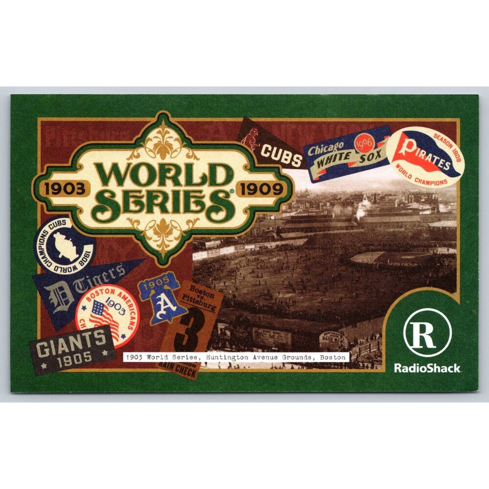Postcard World Series 1903-1909 Radio Shack Hologram Unposted Huntington Grounds